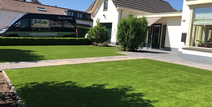 goedkoop kunstgras showtuin